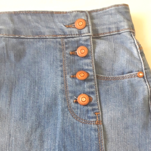 ENERGIE DENIM WRAP SKIRT SZ 9 - Picture 5 of 6